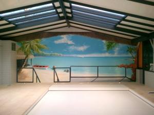 Photo Trompe l'oeil dans une piscine , particulier 49