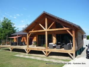 Photo Maison bois : construction prs de Pau (Pyrnes Atlantiques, 64)