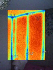 Photo Thermographie infrarouge. Bilan Thermique par caméra thermique