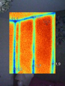 Photo Thermographie infrarouge. Bilan Thermique par camra thermique