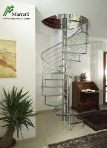 Photo ESCALIER HELICOIDAL INOX VERRE