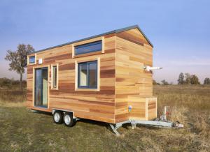 Photo Tiny house Maison en bois sur roues