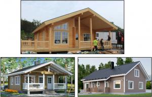 Photo Fabrication et construction de maisons ossature bois et madriers massif contrecoll