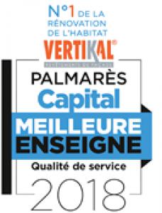 Photo VERTIKAL lu N1 en qualit de service par le magazine CAPITAL en 2018