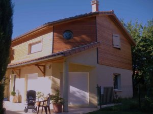 Photo SURELEVATION DE VILLA EN OSSATURE BOIS